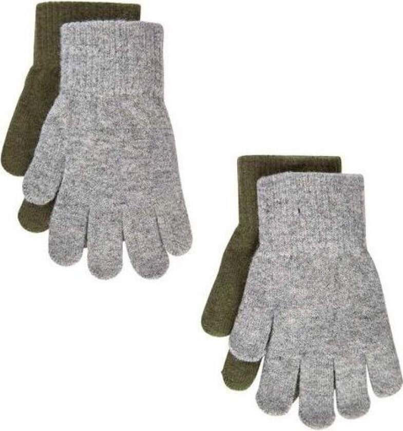 Fingervanter Magic 2-Pack Military Olive str. 3-6