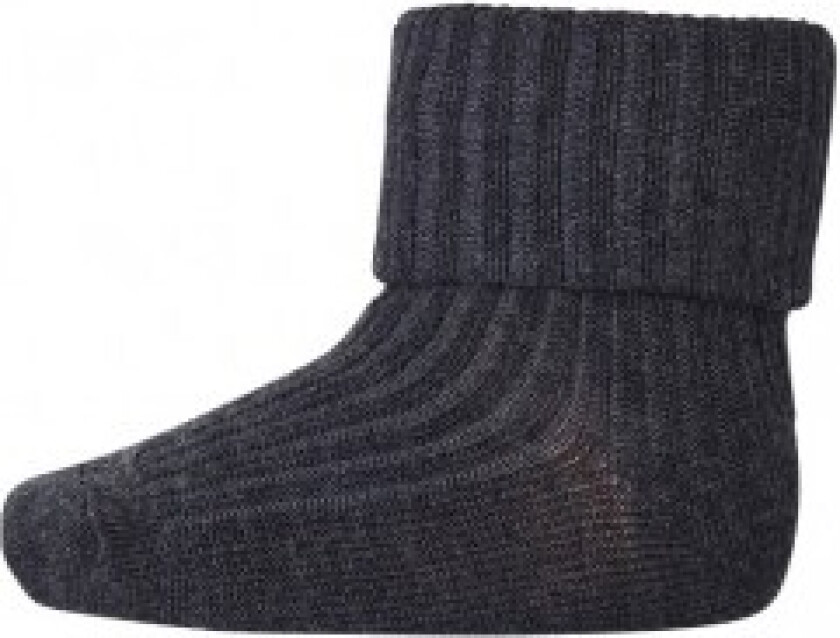 MP 589 Wool Socks Rib 497 Dark Grey str. 15-16/000