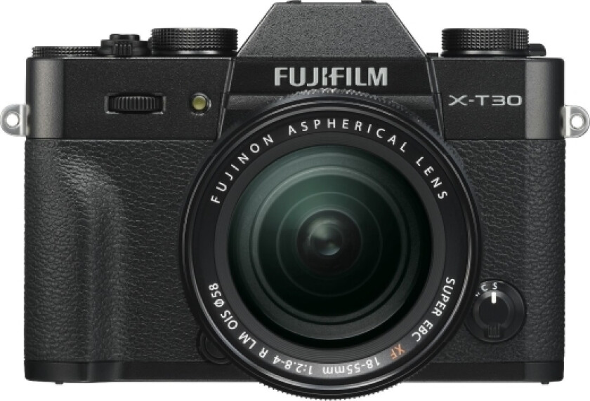 X -T30 II + 18-55mm, 26,1 MP, 9600 x 2160 piksler, X-Trans CMOS 4, 4K Ultra HD, Berøringsskjerm, Sort