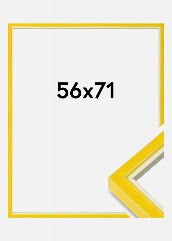 Ramme Diana Akrylglass Gul 56x71 Cm