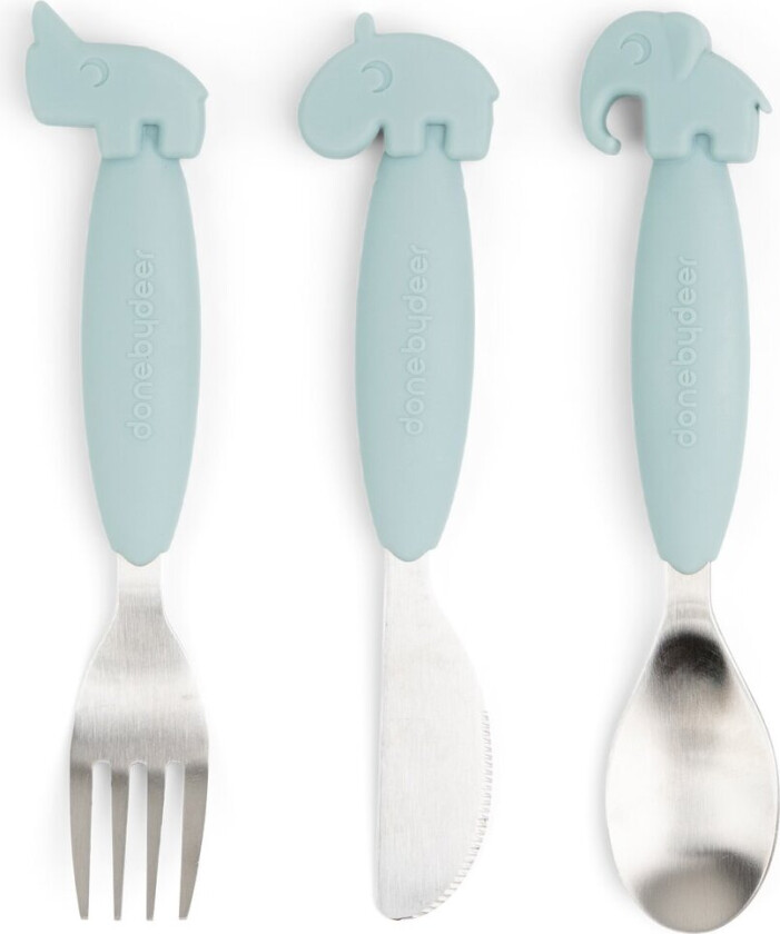 YummyPlus Easy Grip Cutlery Set Blue