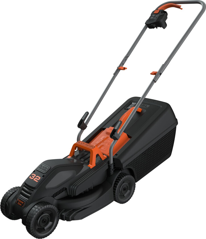 BEMW351-QS, Gressklipper som man spaserer bak, 32 cm, 2 cm, 6 cm, Roterende blader, 35 l