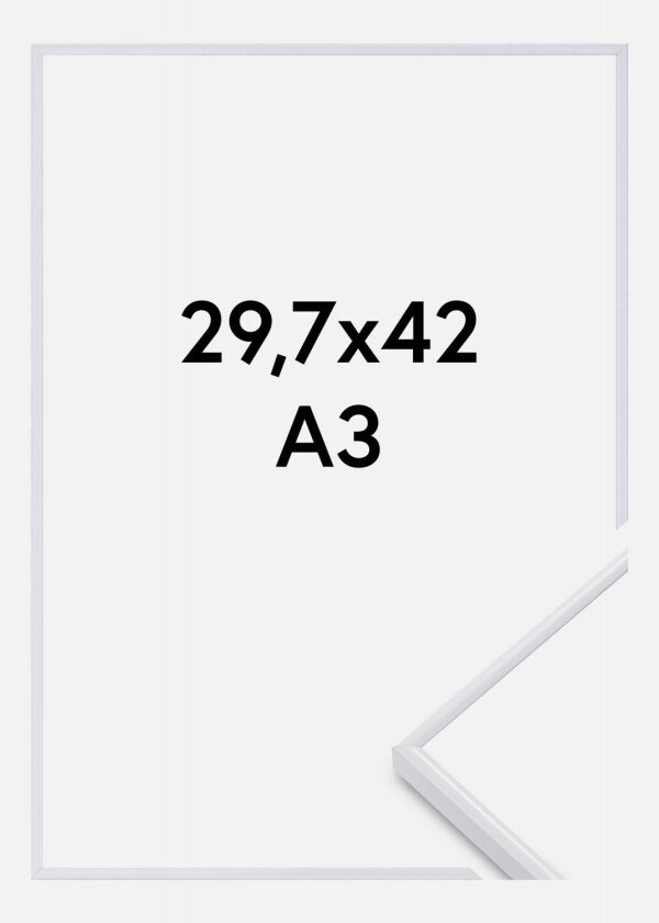Ramme Visby Akrylglass Hvit 29,7x42 Cm (A3)