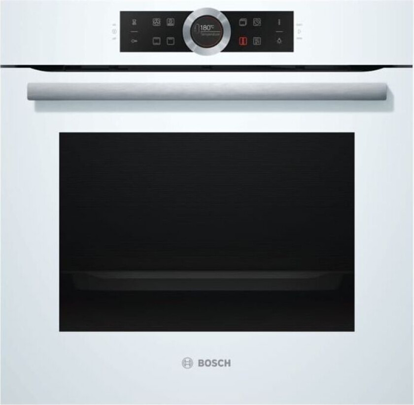 Serie 8 HBG634BW1 - Ovn - innebygd - fordypning - bredde: 56 cm - dybde: 55 cm - høyde: 58.5 cm - med selvrens - Klasse A+ - hvit