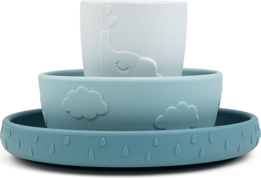 Stick&Stay Spisestue Sett Deer Friends Blå