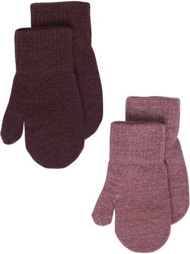 Luffer Magic Glitter 2-Pak Rose Brown str. 1-2år