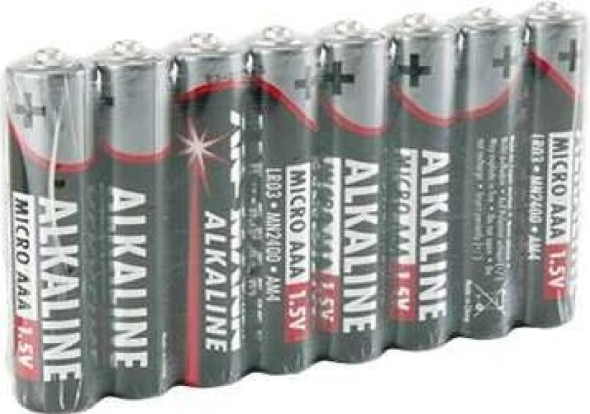 Micro - Batteri 8 x AAA - Alkalisk