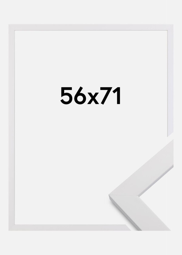 Ramme White Wood 56x71 Cm