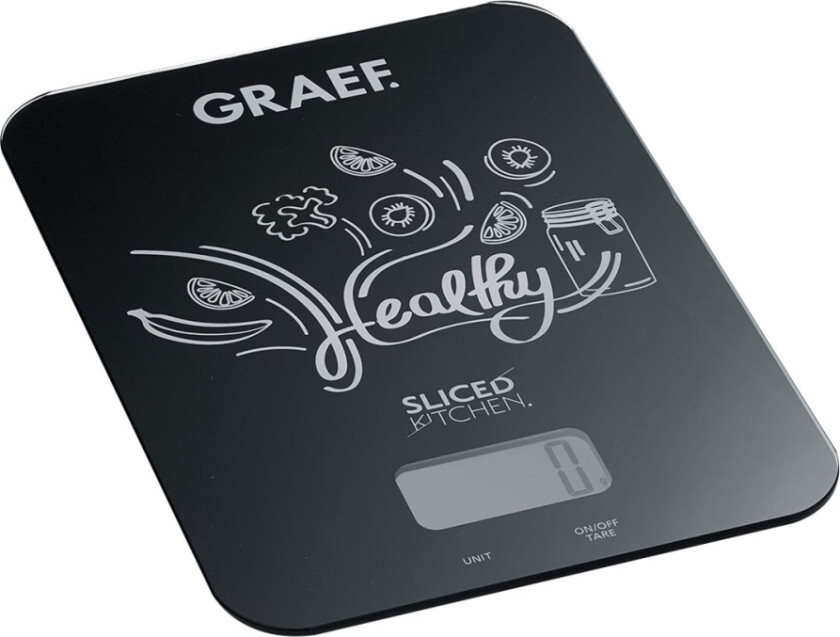 Graef FAMILY LINE KS202 SlicedKitchen - Kjøkkenvekt - svart
