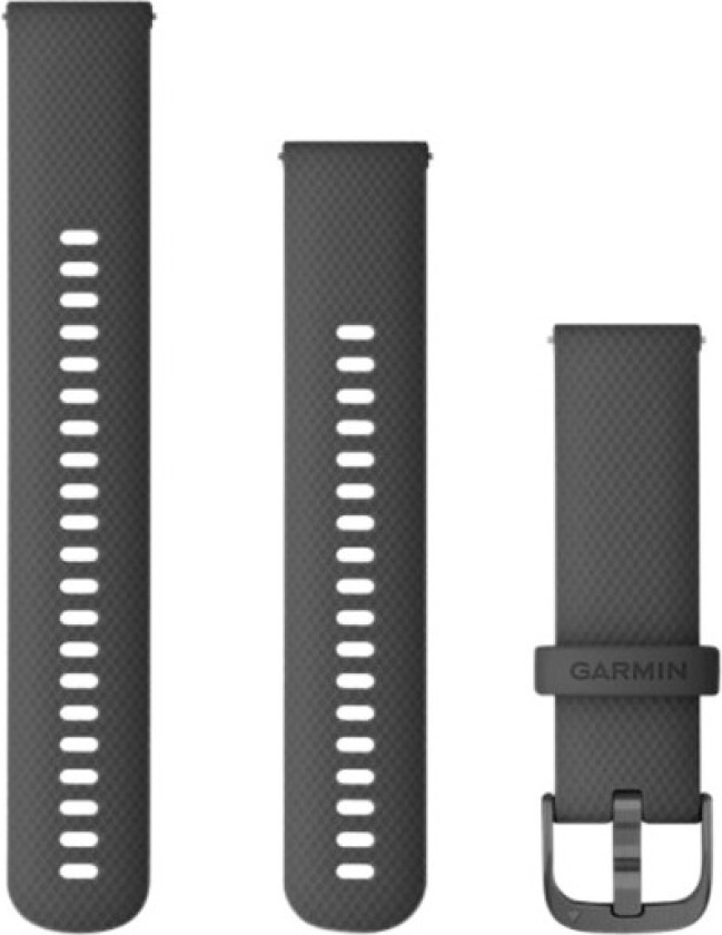 Quick Release Band - Klokkestropp for smart armbåndsur - 135 - 226 mm - svart, skifermaskinutstyr - for Forerunner 255 Music, 265 Legacy Hero Series First Avenger