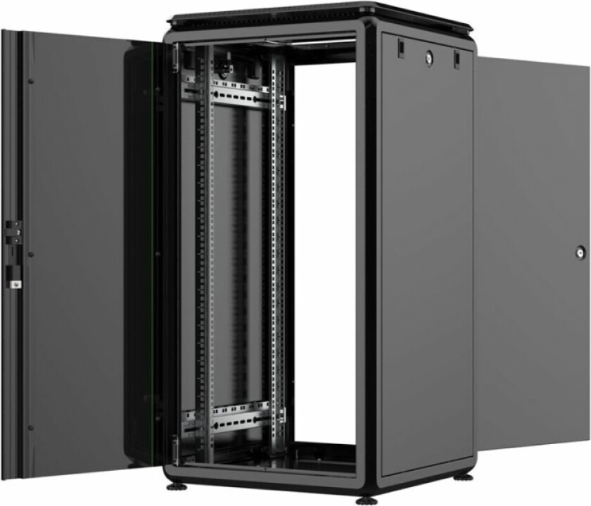 by Logon Data Line - Rack skap - 600 x 600 mm, data line - free-standing - svart - 22U - 19