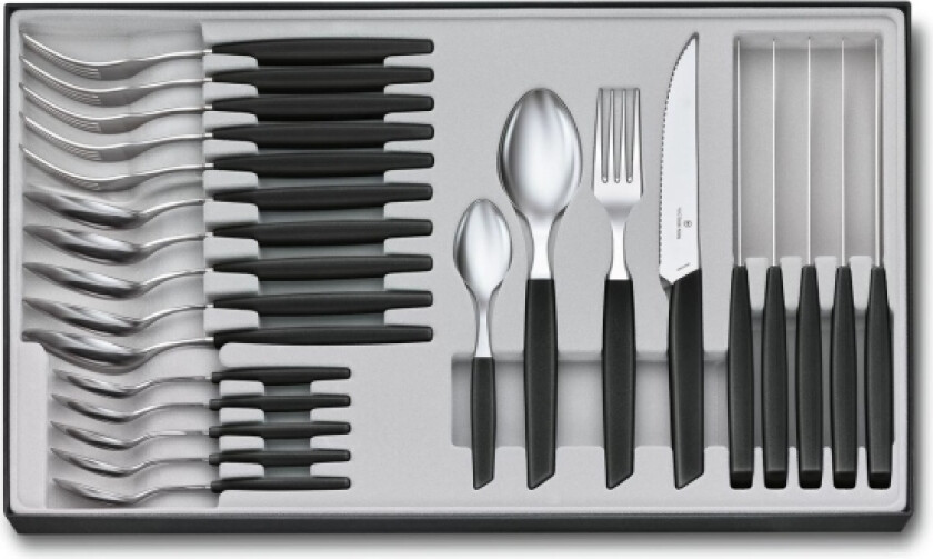 Swiss Modern bestikksett 24 stykke(r) Svart (V-6.90 93.12W.24)