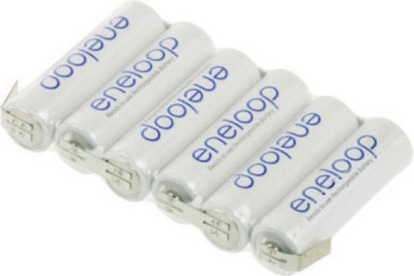 eneloop Reihe F1x6 Batteripakke Celletal: 6 Batteristørrelse: R6 (AA) U-loddefane NiMH 7.2 V 1900 mAh