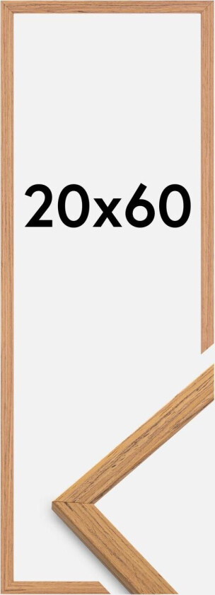 Ramme Edsbyn Akrylglass Teak 20x60 Cm