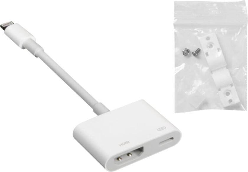 - Video/audio-adapter - Lightning hann til HDMI, Lightning hunn