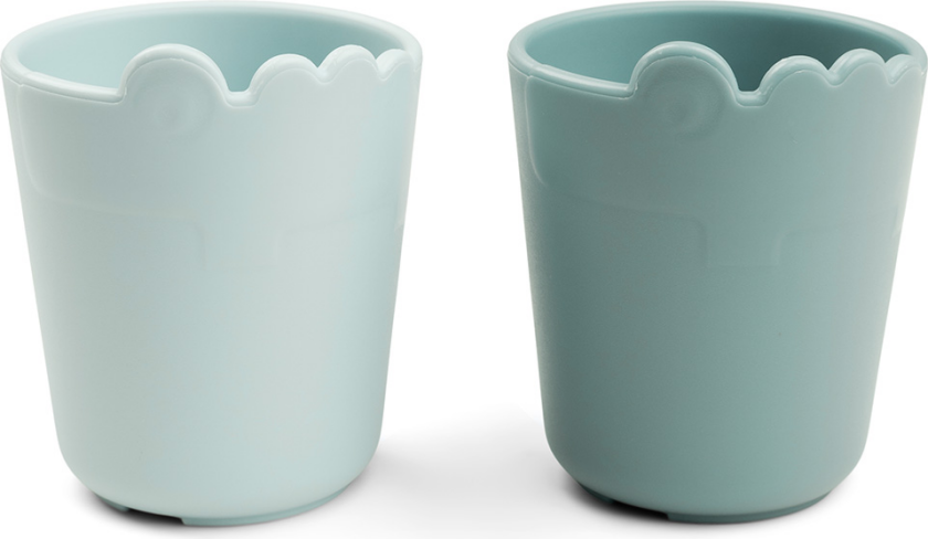 Kiddish Mini Kop 2-pak Croco Blue