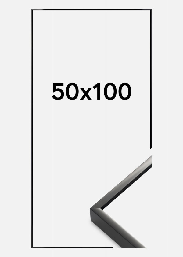 Ramme Premium Alpha Blank Svart 50x100 Cm
