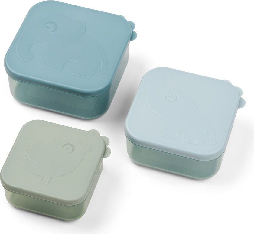 Bilde av Snack Box Set 3-pack Deer Friends Blue