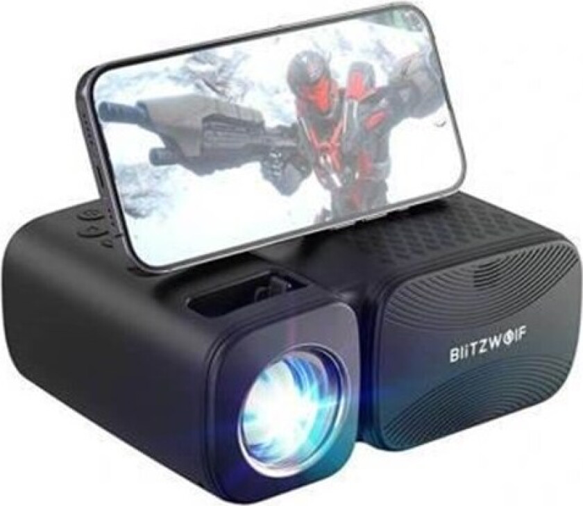 BW-V3 Mini LED projector / projector, Wi-Fi + Bluetooth (black)