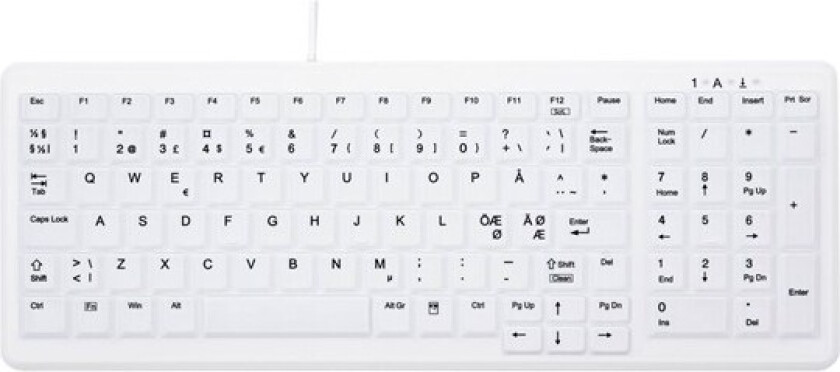 Active Key MedicalKey AK-C7000 - Tastatur - USB - Nordisk - hvit