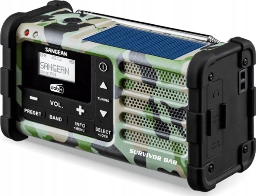 Multifunksjonsradio DAB+/FM-RDS kamuflasje/MMR-88 DAB+