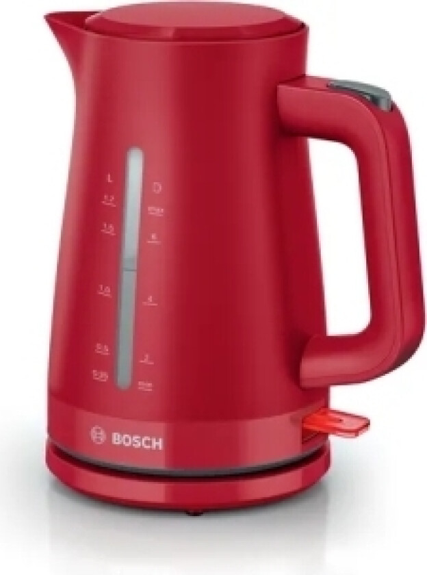 TWK3M124, 1,7 l, 2400 W, Rød, Plast