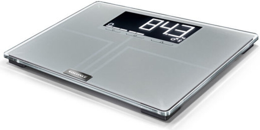 Soehnle Shape Sense Connect 200, Elektronisk personvekt, 200 kg, 100 g, Sølv, kg, lb, ST, Rektangel