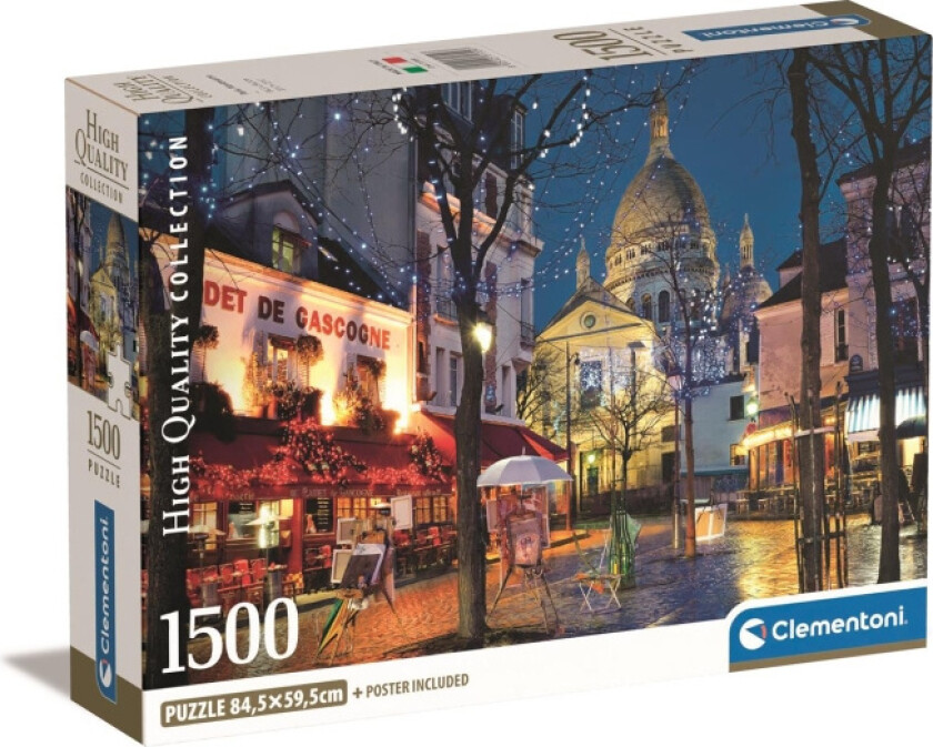 Pussel Clementoni Paris Montmartre 1500 Delar