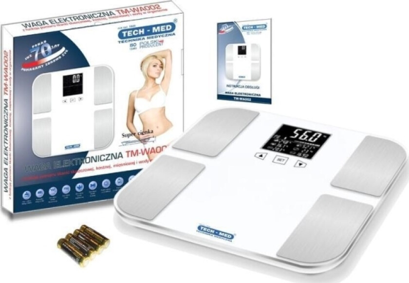 Tech-Med baderomsvekt TECH-MED Elektronisk vekt TM-WA002