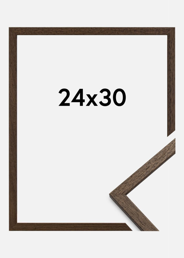 Ramme Edsbyn Akrylglass Valnøtt 24x30 Cm