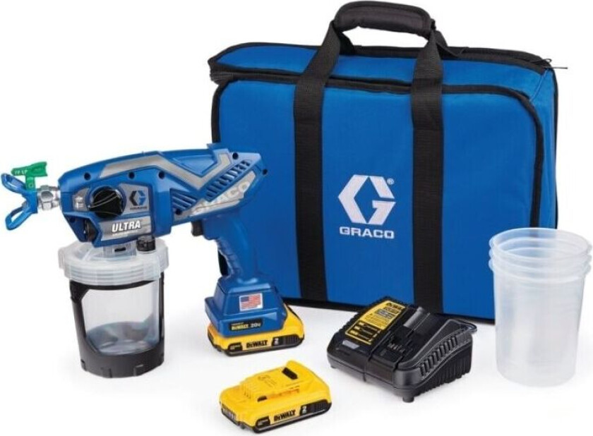 Bilde av Ultra HH luftløs malingssprøyte med 2 x batterier Lader/pose etc.