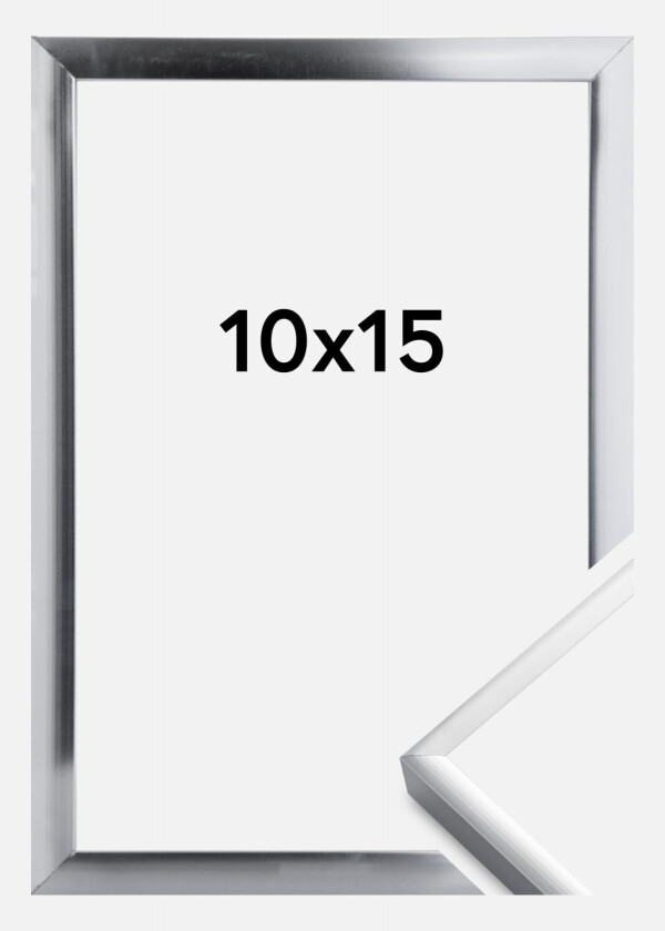 Ramme Poster Aluminum Silver 10x15 Cm