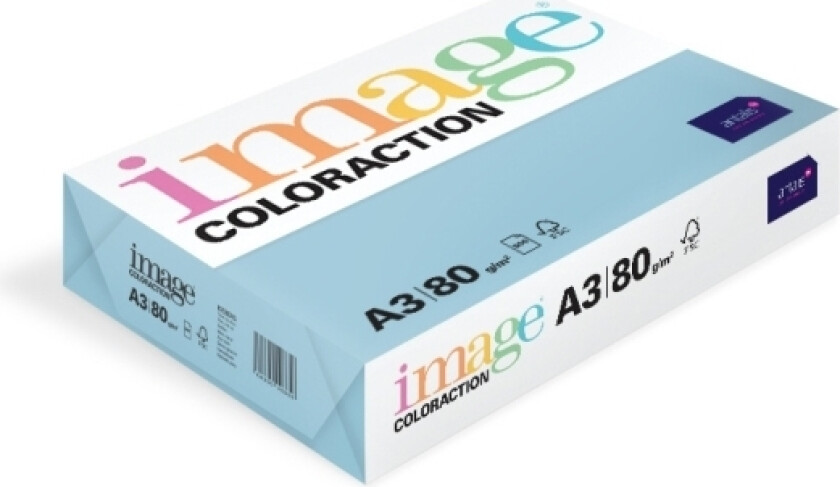 Kopipapir A3 80g Iceberg Pale Icy Blue 500ark/pkt