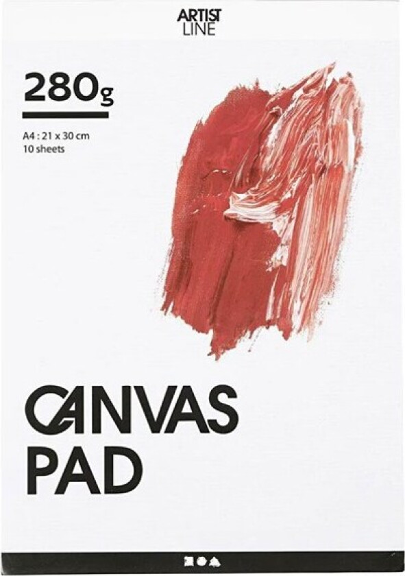 Canvas Block White A4 280gr 10 Sheets