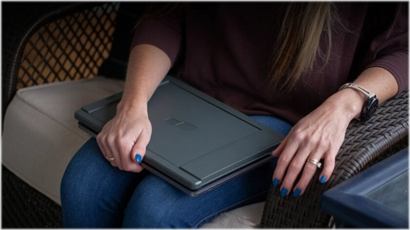 DUEX Lite - LCD-skjerm - 12.5 - portabel - 1920 x 1080 Full HD (1080p) @ 60 Hz - 300 cd/m² - USB-C - mørkegrå