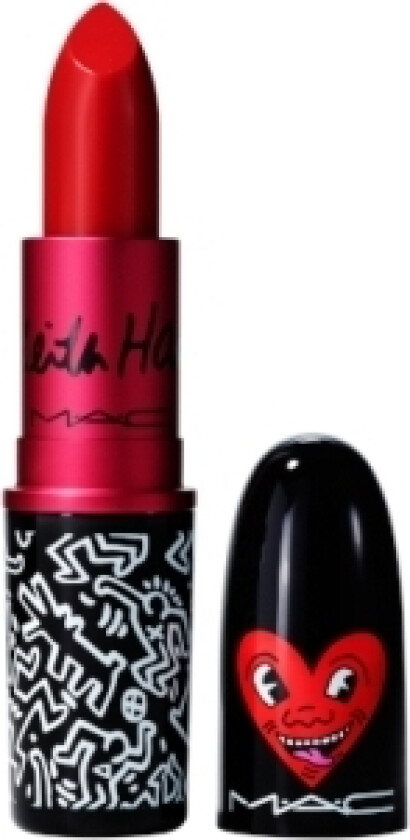 MAC MAC, Viva Glam X Keith Haring, Longwear, Cream Lipstick, Red Haring, 3 g for kvinner