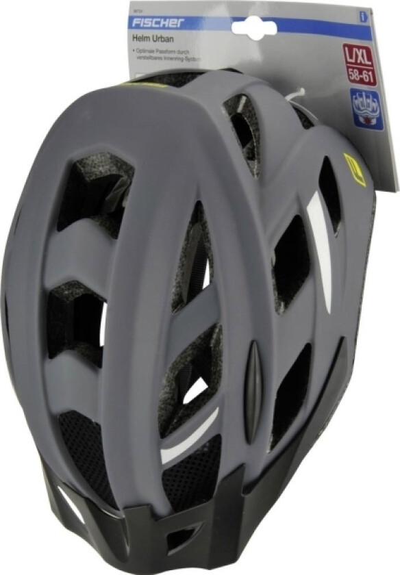 FISCHER FAHRRAD Urban Levin L/XL MTB-hjelm Grå, Sort Konfektionsstørrelse=L