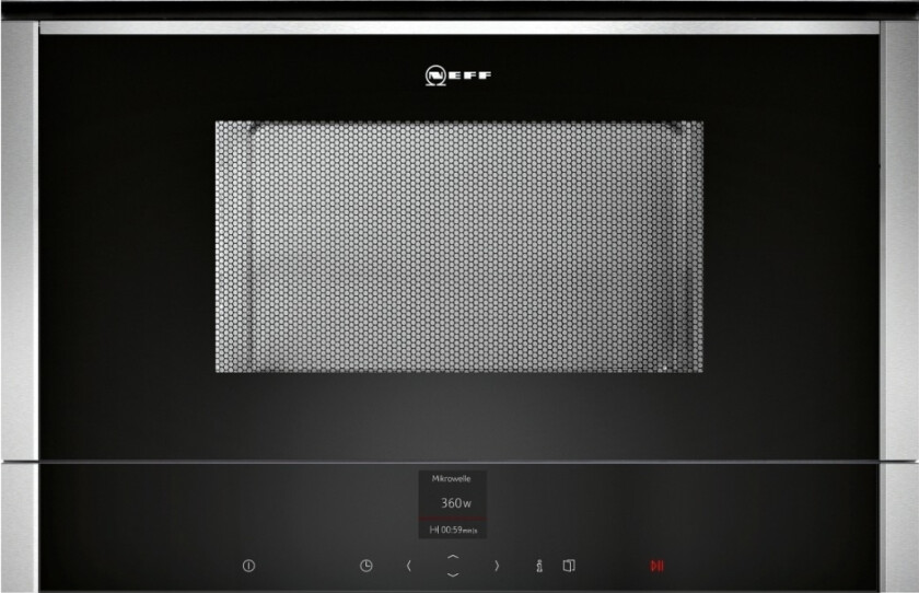 Bilde av N 70 C17WR00N0 - Mikrobølgeovn - for innebygget - 21 liter - 900 W - rustfritt stål