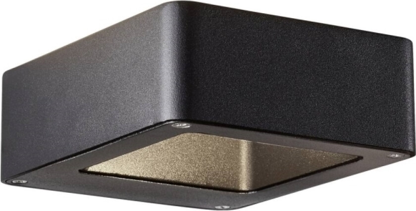 Golda G90974A06 LED-udendørs vægbelysning LED (RGB) Lyskilde kan udskiftes af en elektriker 7 W Sort