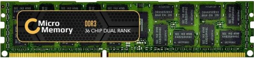 - DDR3 - modul - 8 GB - DIMM 240-pin - 1333 MHz / PC3-10600 - 1.5 V - registrert - ECC