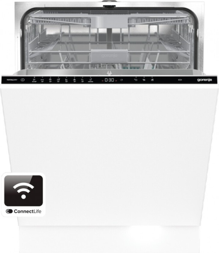 GV673C60, Fullstendig innebygget, Full størrelse (60 cm), Hvit, Sort, Berøringskontroll, LED