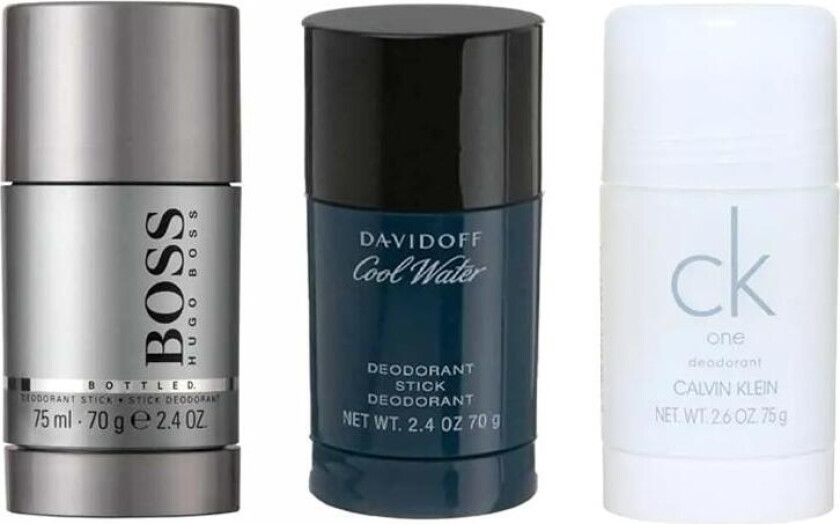 Boss 3-pack Deostick (Boss Bottled + Cool Water + CK One 75ml)