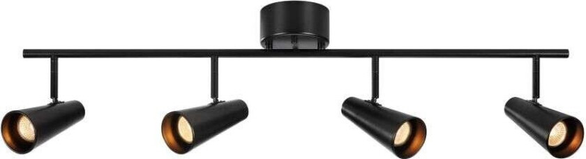 - Crest 4 Taklampe Black