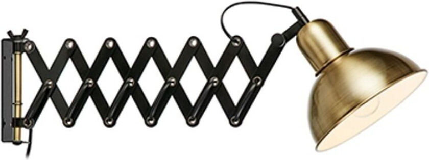 - Riggs Vegglampe Antique/Black