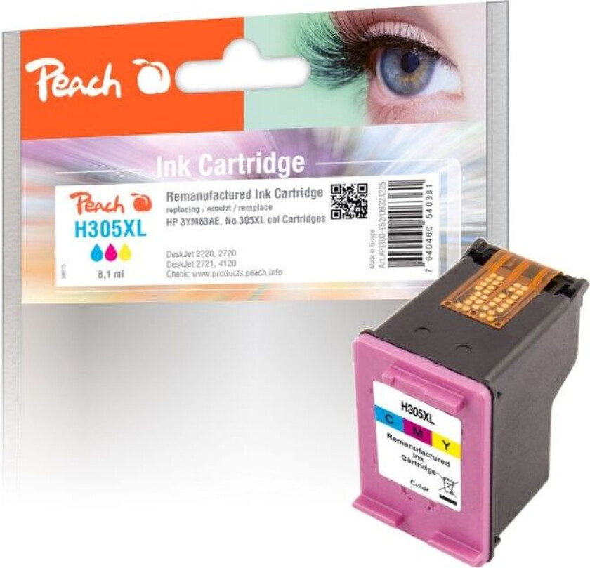Blekkpatron tilsvarer HP 305XL - Farge