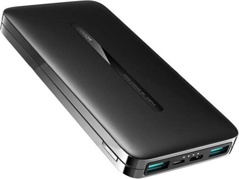 Topstar JR-T012 power bank 10000mAh (black) Nødlader - Svart - 10000 mAh