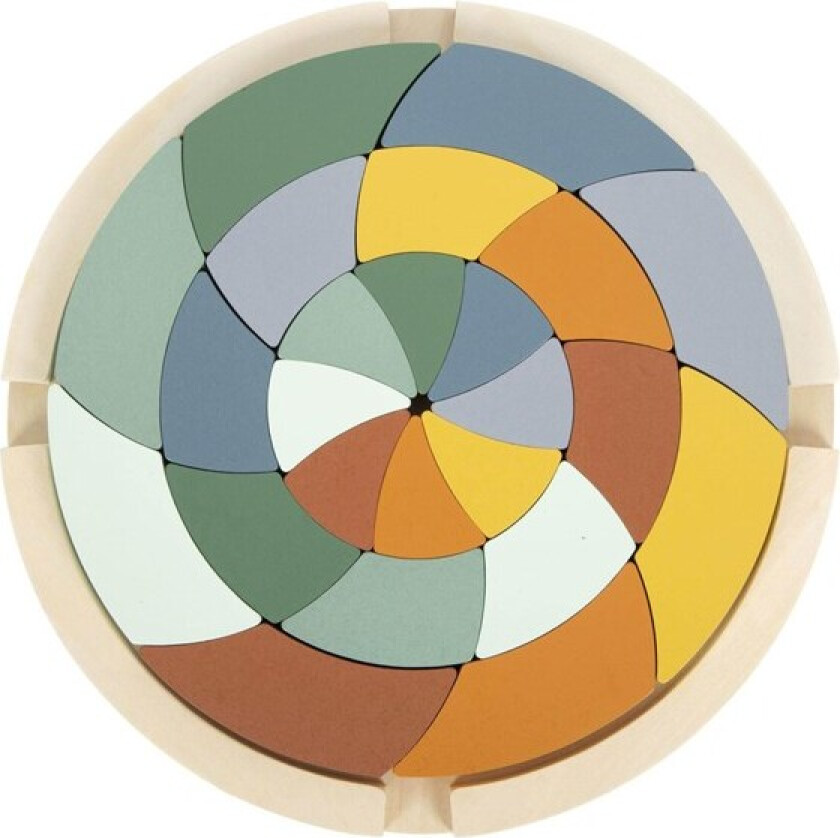 - Wooden Shape Puzzle Safari Round 24pcs. Tre