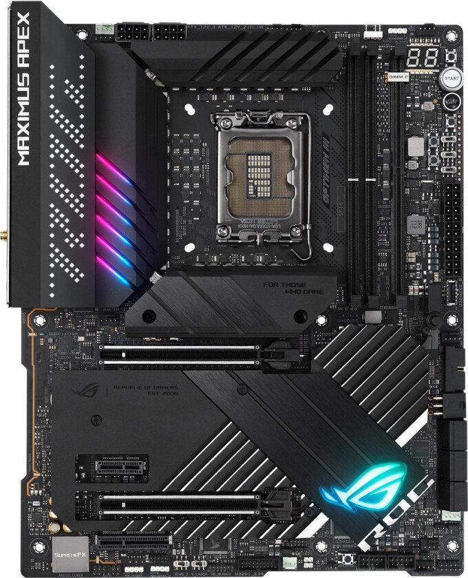 ROG MAXIMUS Z690 APEX Hovedkort - Intel Z690 - Intel LGA1700 socket - DDR5 RAM - ATX
