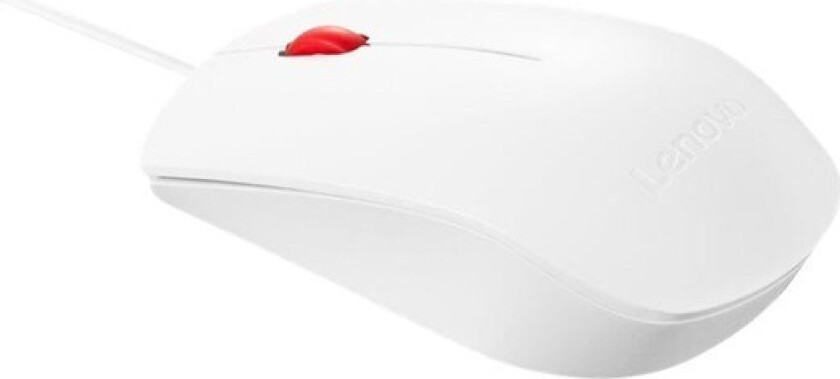 Essential Mouse USB White - Mus - Optisk - 3 knapper - Hvit