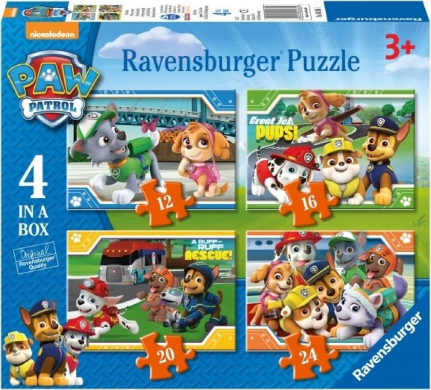 Paw Patrol Puzzle 4in1
